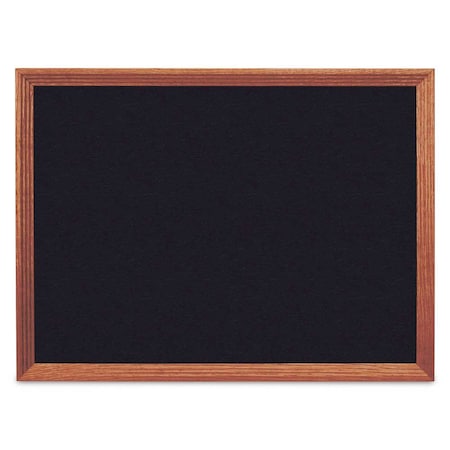 United Visual Products Decor Wood Combo Board, 48"x36", Walnut/White Porcelain & Amethyst UV703DEFAB-WALNUT-WHTPORC-AMETHY